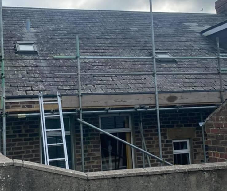 Single ply flat roof on a domestic extension in North Tyneside